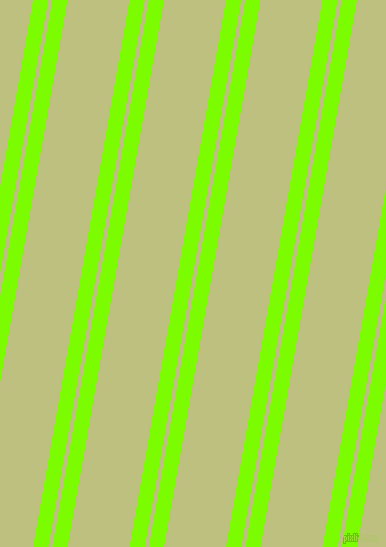 80 degree angle dual stripes line, 15 pixel line width, 4 and 61 pixel line spacing, Lawn Green and Pine Glade dual two line striped seamless tileable