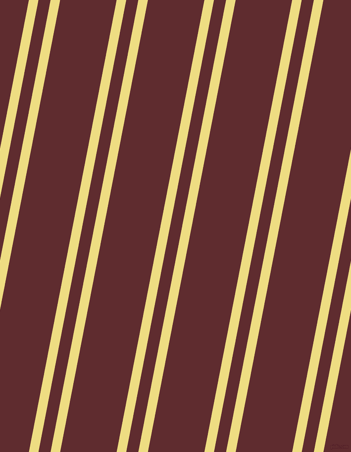 79 degree angle dual stripe line, 19 pixel line width, 24 and 112 pixel line spacing, Light Goldenrod and Jazz dual two line striped seamless tileable