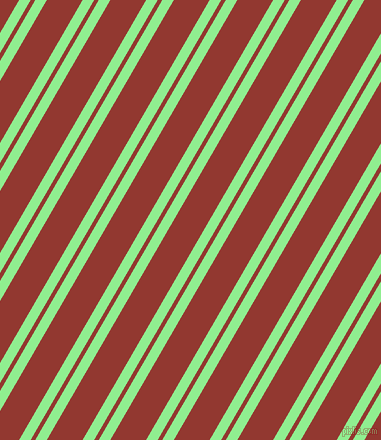 60 degree angles dual stripe line, 10 pixel line width, 4 and 31 pixels line spacing, Light Green and Thunderbird dual two line striped seamless tileable