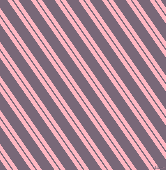 125 degree angle dual stripes lines, 13 pixel lines width, 4 and 34 pixel line spacing, Light Pink and Old Lavender dual two line striped seamless tileable