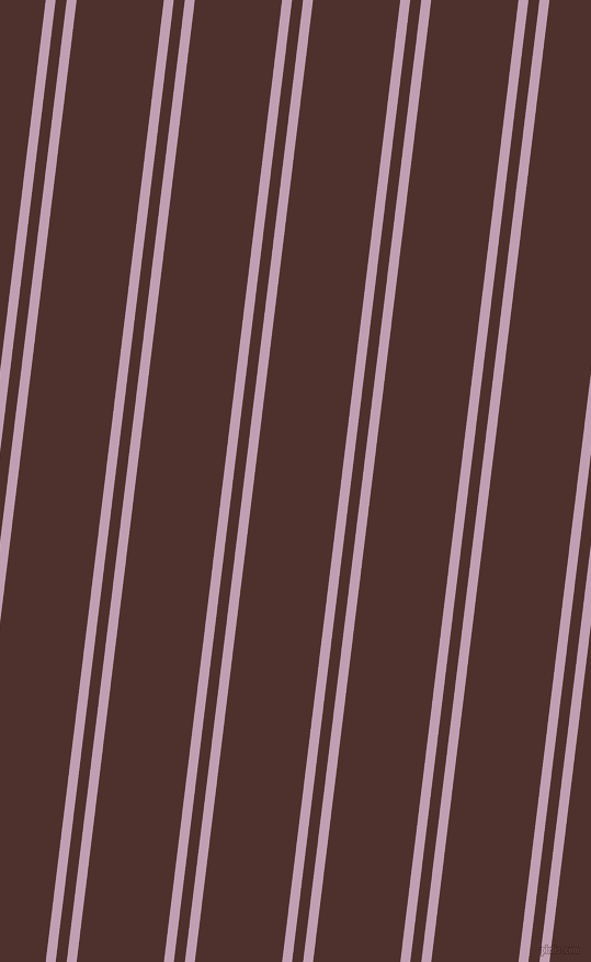 83 degree angles dual stripes line, 9 pixel line width, 10 and 79 pixels line spacing, Lily and Espresso dual two line striped seamless tileable