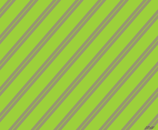 49 degree angle dual stripes line, 9 pixel line width, 2 and 35 pixel line spacing, Malachite Green and Atlantis dual two line striped seamless tileable
