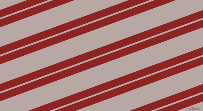 20 degree angles dual stripe line, 25 pixel line width, 6 and 64 pixels line spacing, Mandarian Orange and Martini dual two line striped seamless tileable