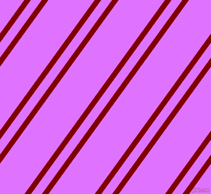 54 degree angles dual stripe line, 11 pixel line width, 18 and 77 pixels line spacing, Maroon and Heliotrope dual two line striped seamless tileable
