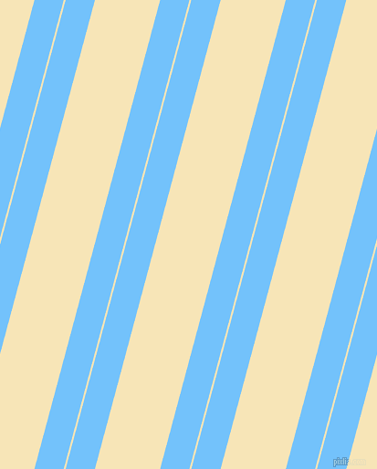 75 degree angle dual stripes line, 31 pixel line width, 2 and 69 pixel line spacing, Maya Blue and Barley White dual two line striped seamless tileable