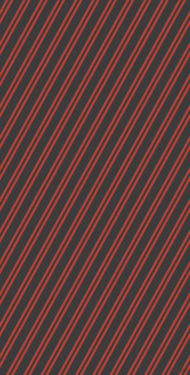 61 degree angles dual stripes lines, 5 pixel lines width, 4 and 17 pixels line spacing, Medium Carmine and Fuscous Grey dual two line striped seamless tileable
