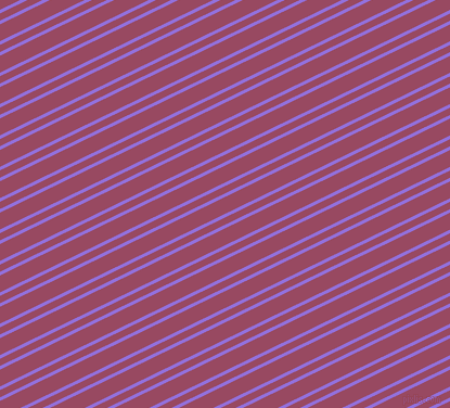 26 degree angle dual stripe line, 3 pixel line width, 6 and 14 pixel line spacing, Medium Purple and Cadillac dual two line striped seamless tileable
