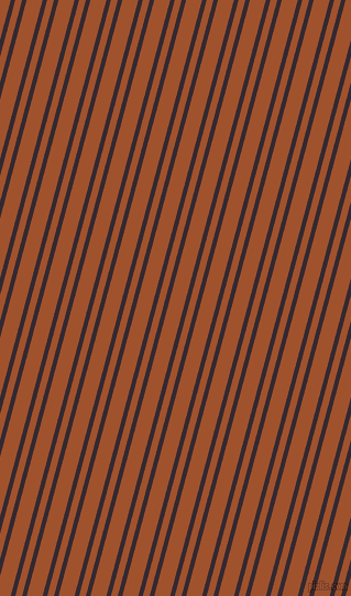 75 degree angle dual stripe lines, 4 pixel lines width, 6 and 14 pixel line spacing, Melanzane and Sienna dual two line striped seamless tileable