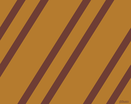 58 degree angles dual stripe line, 27 pixel line width, 48 and 110 pixels line spacing, Metallic Copper and Mandalay dual two line striped seamless tileable