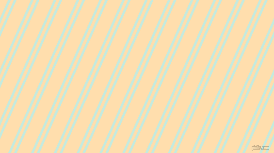 66 degree angle dual stripe lines, 5 pixel lines width, 6 and 27 pixel line spacing, Mint Tulip and Navajo White dual two line striped seamless tileable