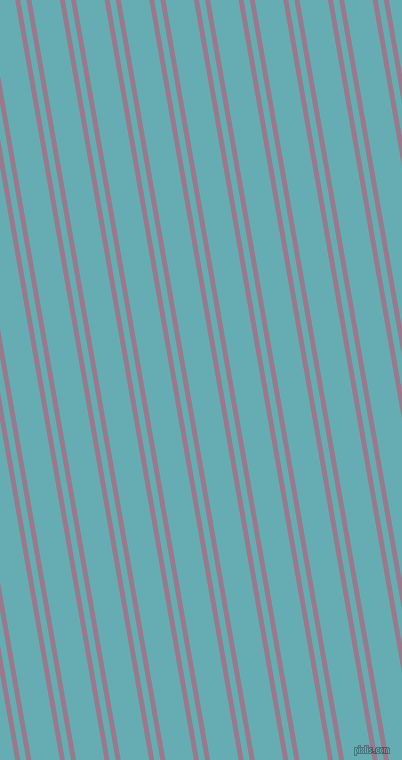 100 degree angle dual striped line, 5 pixel line width, 6 and 28 pixel line spacing, Mountbatten Pink and Fountain Blue dual two line striped seamless tileable