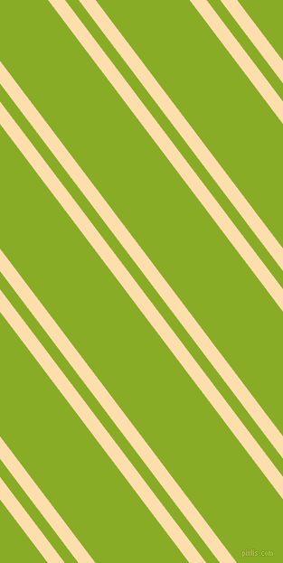 127 degree angles dual striped line, 15 pixel line width, 12 and 83 pixels line spacing, Navajo White and Limerick dual two line striped seamless tileable
