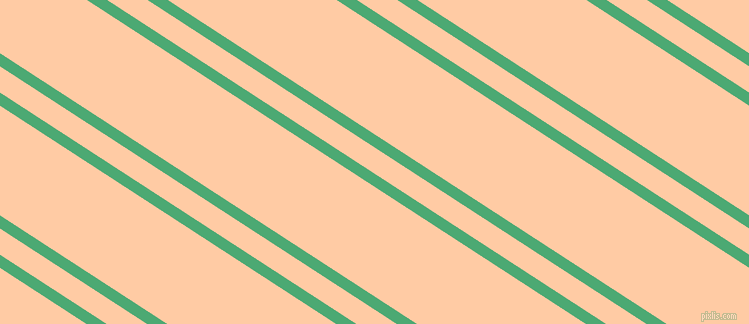147 degree angles dual stripe line, 11 pixel line width, 22 and 92 pixels line spacing, Ocean Green and Peach dual two line striped seamless tileable