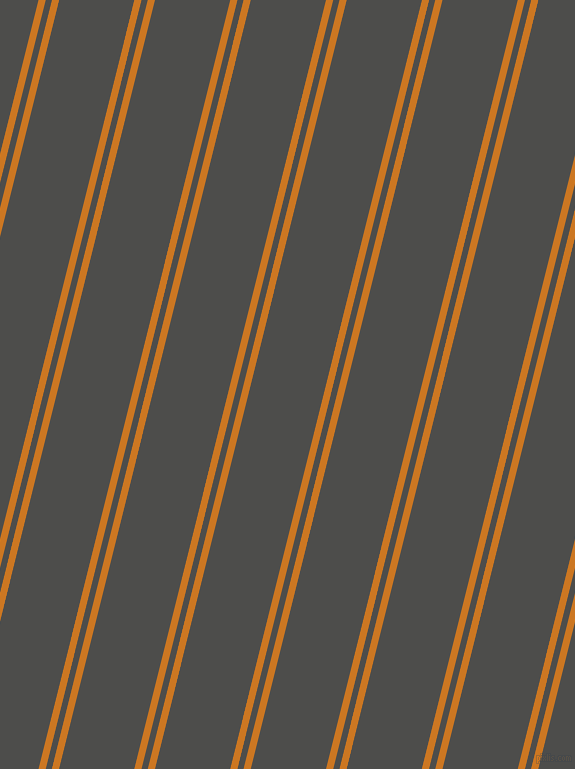 76 degree angle dual stripe lines, 7 pixel lines width, 6 and 73 pixel line spacingOchre and Thunder dual two line striped seamless tileable