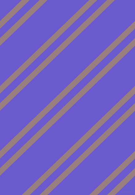 44 degree angles dual stripes lines, 18 pixel lines width, 22 and 94 pixels line spacing, Opium and Slate Blue dual two line striped seamless tileable