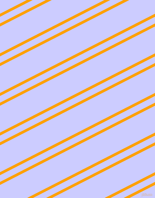 27 degree angles dual striped line, 9 pixel line width, 20 and 80 pixels line spacing, Orange Peel and Lavender Blue dual two line striped seamless tileable
