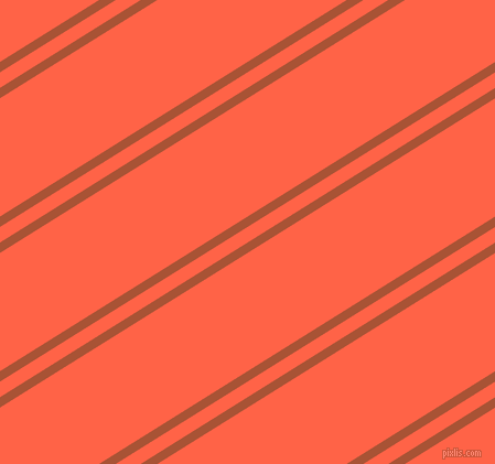32 degree angle dual stripe lines, 8 pixel lines width, 12 and 91 pixel line spacing, Orange Roughy and Tomato dual two line striped seamless tileable