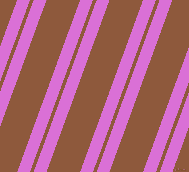 70 degree angles dual stripes line, 42 pixel line width, 12 and 110 pixels line spacing, Orchid and Rope dual two line striped seamless tileable