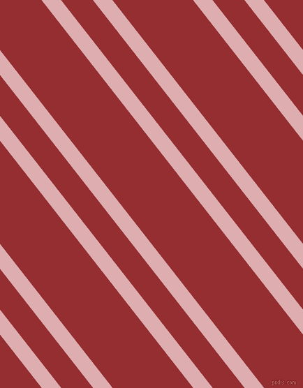 128 degree angles dual striped lines, 22 pixel lines width, 36 and 91 pixels line spacing, Pale Chestnut and Guardsman Red dual two line striped seamless tileable