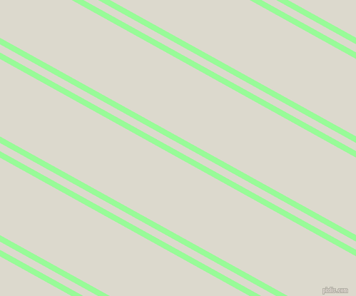 151 degree angle dual stripes lines, 8 pixel lines width, 10 and 95 pixel line spacing, Pale Green and Milk White dual two line striped seamless tileable