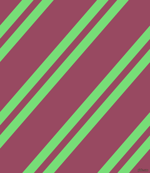 49 degree angle dual striped lines, 30 pixel lines width, 22 and 112 pixel line spacing, Pastel Green and Cadillac dual two line striped seamless tileable
