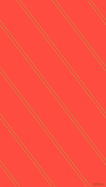 127 degree angles dual striped lines, 2 pixel lines width, 8 and 87 pixels line spacing, Peru and Sunset Orange dual two line striped seamless tileable