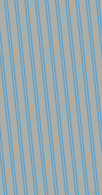 96 degree angles dual stripe lines, 4 pixel lines width, 4 and 22 pixels line spacing, Picton Blue and Silver Chalice dual two line striped seamless tileable