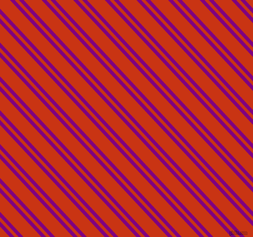 133 degree angles dual striped line, 7 pixel line width, 6 and 26 pixels line spacing, Purple and Harley Davidson Orange dual two line striped seamless tileable
