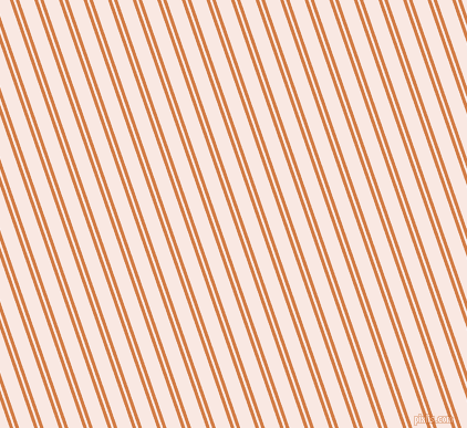 109 degree angle dual stripes line, 3 pixel line width, 2 and 13 pixel line spacing, Raw Sienna and Wisp Pink dual two line striped seamless tileable