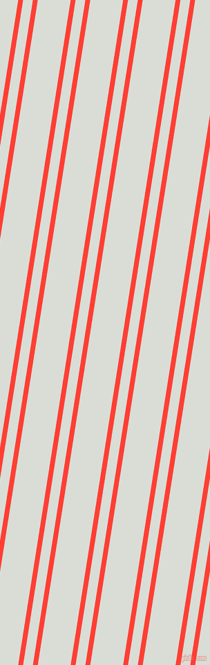 81 degree angle dual stripe line, 7 pixel line width, 14 and 47 pixel line spacing, Red Orange and Aqua Haze dual two line striped seamless tileable