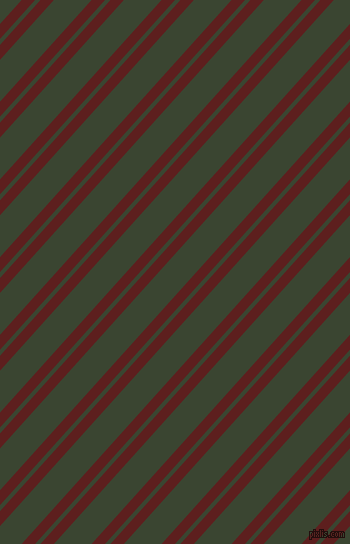 48 degree angle dual stripe line, 10 pixel line width, 4 and 28 pixel line spacing, Red Oxide and Mallard dual two line striped seamless tileable
