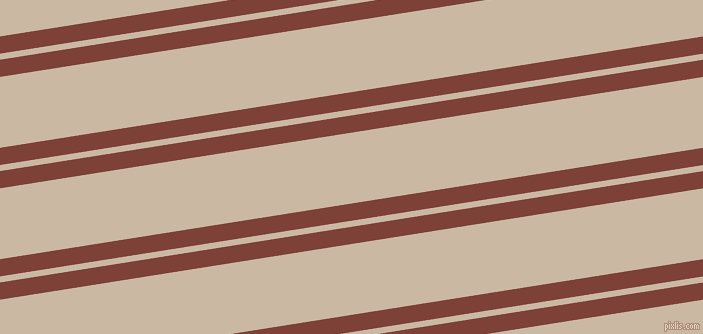 9 degree angle dual stripe line, 17 pixel line width, 6 and 70 pixel line spacing, Red Robin and Grain Brown dual two line striped seamless tileable