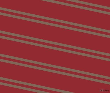168 degree angles dual stripe line, 10 pixel line width, 10 and 61 pixels line spacing, Roman Coffee and Bright Red dual two line striped seamless tileable