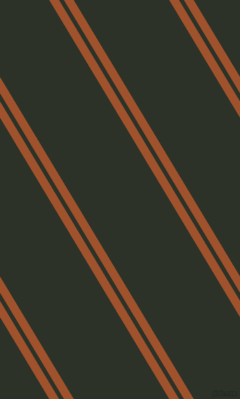 121 degree angles dual stripes lines, 12 pixel lines width, 6 and 117 pixels line spacing, Sienna and Black Forest dual two line striped seamless tileable