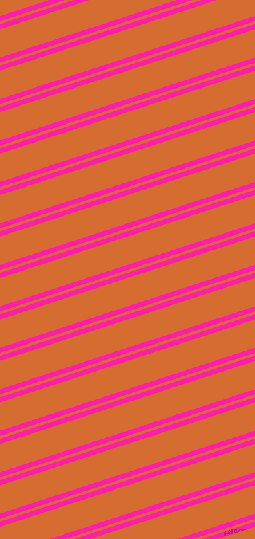 18 degree angle dual stripe lines, 7 pixel lines width, 4 and 39 pixel line spacing, Spicy Pink and Gold Drop dual two line striped seamless tileable