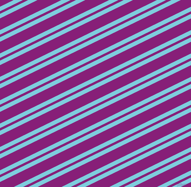 26 degree angles dual striped line, 14 pixel line width, 8 and 36 pixels line spacing, Spray and Dark Purple dual two line striped seamless tileable