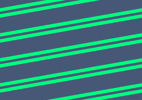 10 degree angle dual stripes line, 11 pixel line width, 8 and 49 pixel line spacing, Spring Green and Chambray dual two line striped seamless tileable