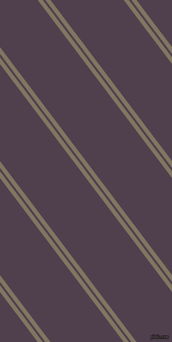 127 degree angles dual stripes line, 8 pixel line width, 4 and 115 pixels line spacing, Stonewall and Purple Taupe dual two line striped seamless tileable