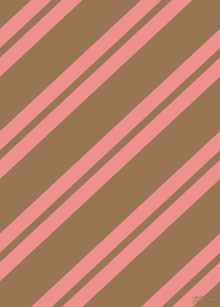 43 degree angles dual striped line, 20 pixel line width, 10 and 57 pixels line spacing, Sweet Pink and Pale Brown dual two line striped seamless tileable