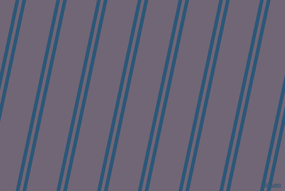 78 degree angle dual striped line, 7 pixel line width, 6 and 58 pixel line spacing, Venice Blue and Rum dual two line striped seamless tileable