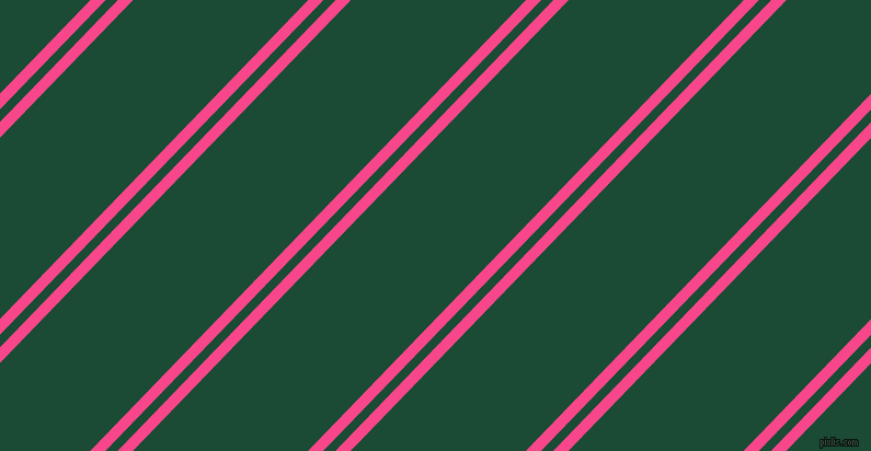 46 degree angle dual stripes lines, 10 pixel lines width, 8 and 115 pixel line spacing, Violet Red and County Green dual two line striped seamless tileable