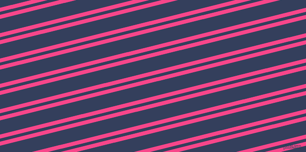 14 degree angle dual stripes lines, 8 pixel lines width, 6 and 28 pixel line spacing, Violet Red and Gulf Blue dual two line striped seamless tileable