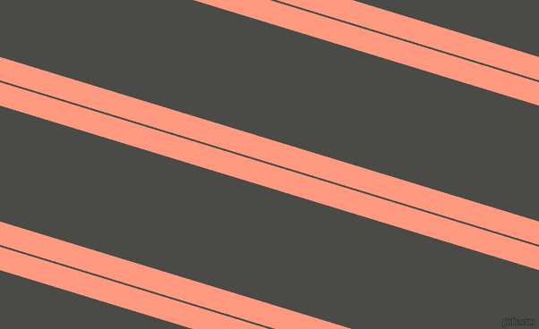 163 degree angle dual striped lines, 25 pixel lines width, 2 and 124 pixel line spacing, Vivid Tangerine and Gravel dual two line striped seamless tileable