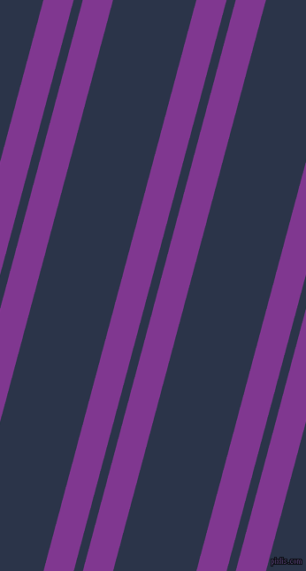 75 degree angles dual striped line, 33 pixel line width, 10 and 91 pixels line spacing, Vivid Violet and Bunting dual two line striped seamless tileable
