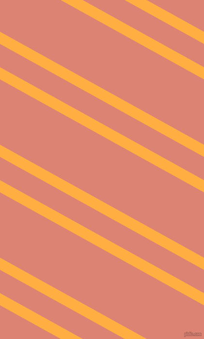 151 degree angles dual striped line, 22 pixel line width, 42 and 118 pixels line spacing, Yellow Orange and New York Pink dual two line striped seamless tileable