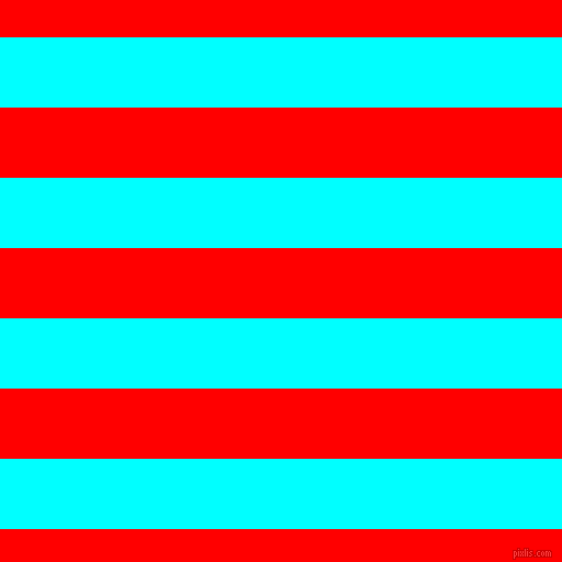 horizontal lines stripes, 64 pixel line width, 64 pixel line spacing, Aqua and Red horizontal lines and stripes seamless tileable