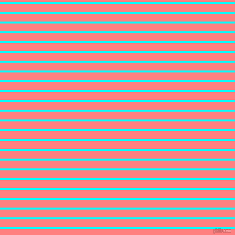 horizontal lines stripes, 4 pixel line width, 16 pixel line spacing, Aqua and Salmon horizontal lines and stripes seamless tileable