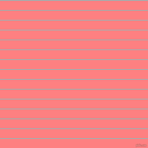 horizontal lines stripes, 1 pixel line width, 32 pixel line spacing, Aqua and Salmon horizontal lines and stripes seamless tileable