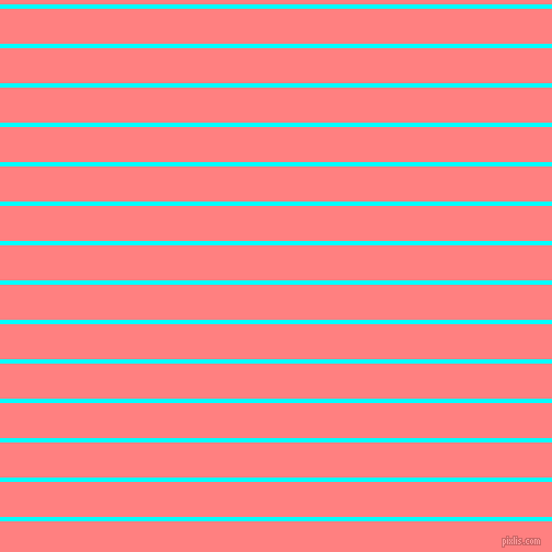 horizontal lines stripes, 4 pixel line width, 32 pixel line spacing, Aqua and Salmon horizontal lines and stripes seamless tileable