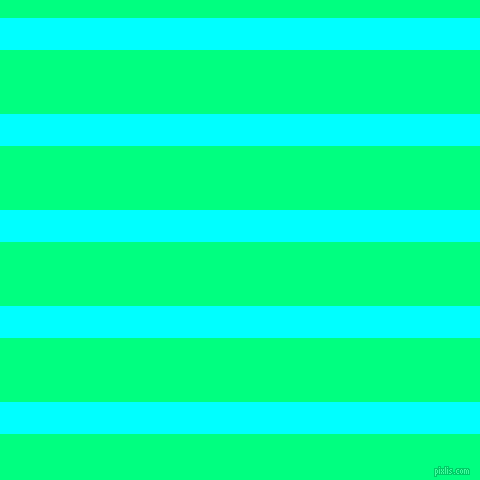 horizontal lines stripes, 32 pixel line width, 64 pixel line spacing, Aqua and Spring Green horizontal lines and stripes seamless tileable